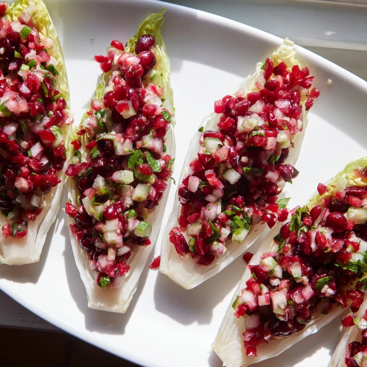 Cranberry Jalapeño Salsa Boats