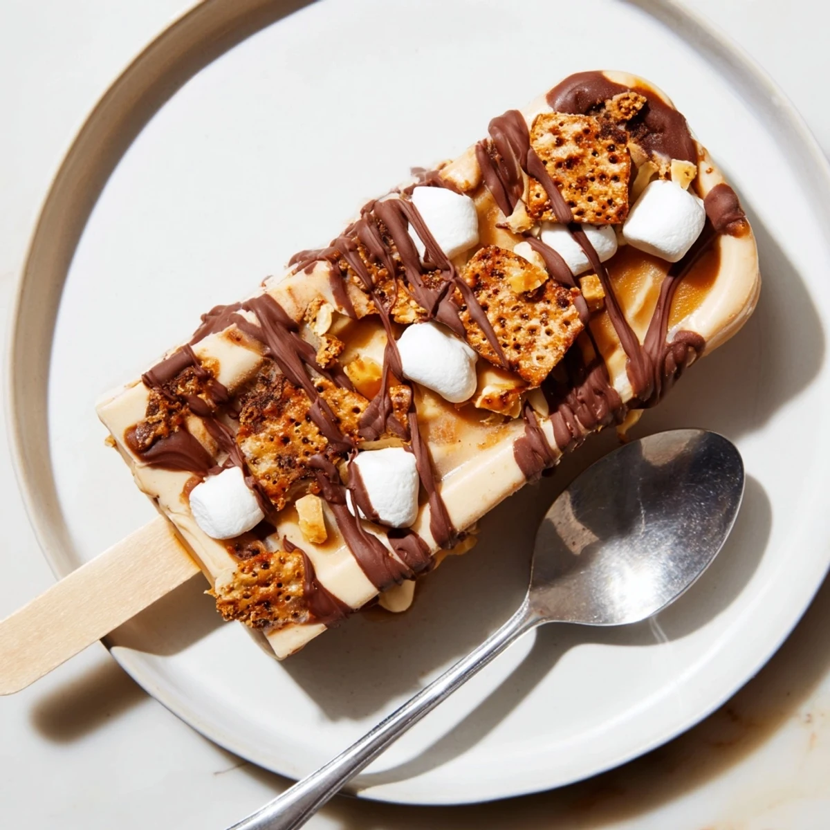 Smores Pumpkin Pretzel Fudge Pops #25