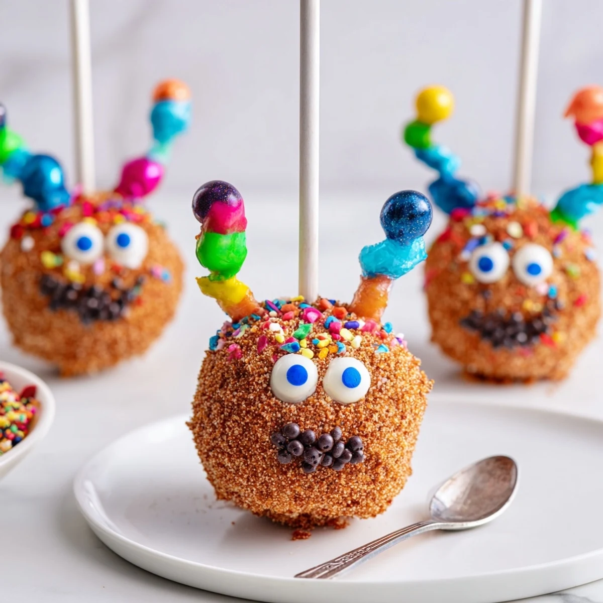 Cinnamon Sugar Monster Cake Pops