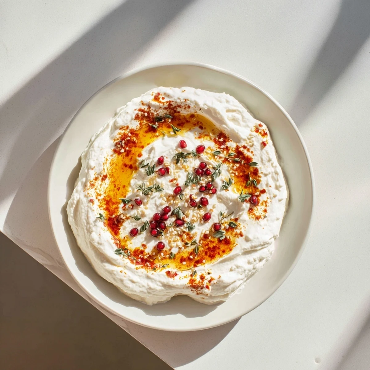 Whipped ricotta dip swirls with glistening hot honey, ready to scoop with crunchy crostini.
