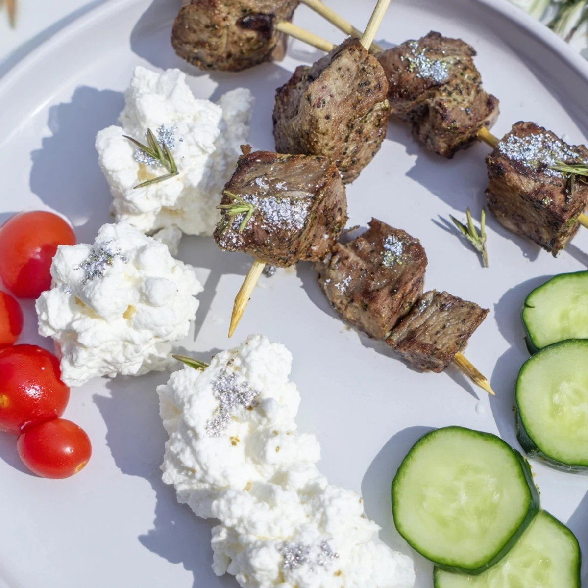 Enjoy this elegant Fluffy Clouds Lamb Baby Shower Board with various dips, crackers, and delicious garnishes.