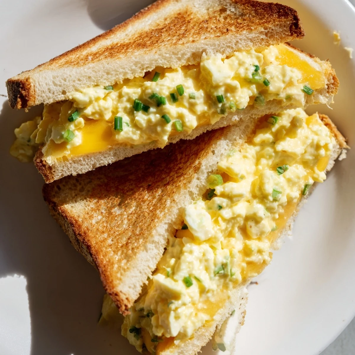 Toasted and melty, this Egg Salad Grilled Cheese offers a comforting, savory vegetarian lunch option.
