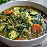 Hearty Spring Detox Cabbage Soup, a vibrant, healthy meal ready to enjoy.