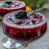 Deliciously refreshing blackberry lavender lemonade fizz perfect for a summer afternoon.