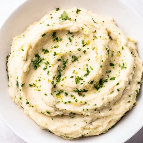 Cauliflower Mash Garlic Lemon