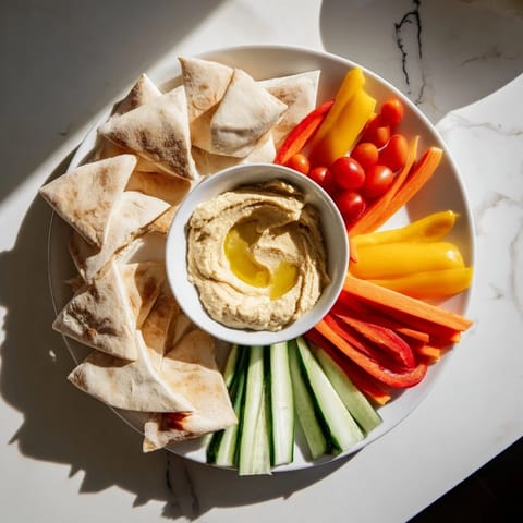 DIY Hummus Homemade Pita