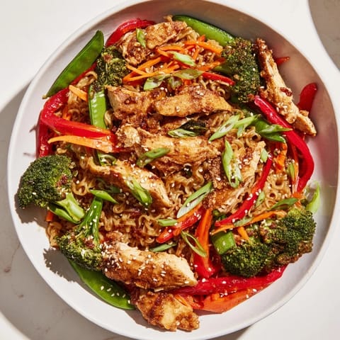 Sheet-Pan Crispy Ramen Veggies