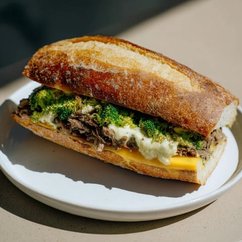 Air Fryer Broccoli Cheddar Melt