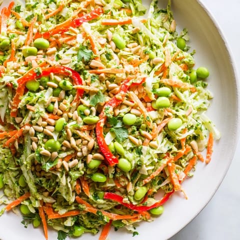 Crunchy Cabbage Edamame Salad