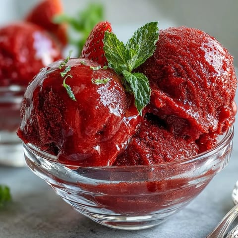 Strawberry Daiquiri Sorbet Lime