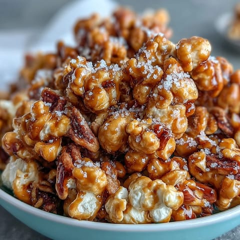 Baseball season popcorn mix with peanuts and caramel in a bowl, ready for game day snacking.