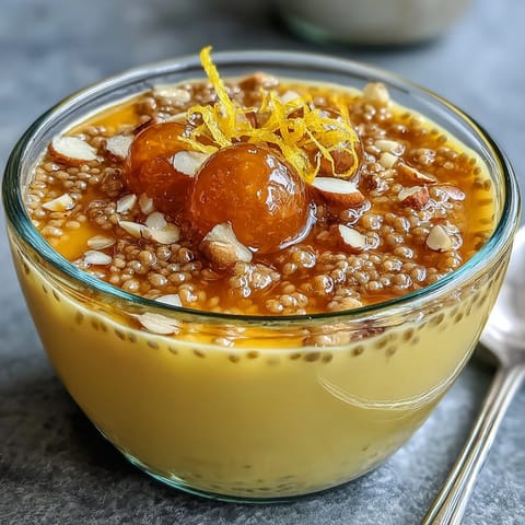 Zesty lemon chia pudding parfait with crunchy granola and tangy raspberry compote, layered in a glass for a refreshing breakfast treat.