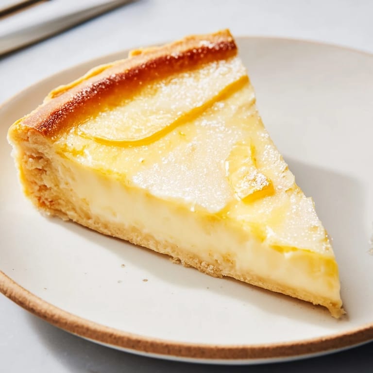 Delightfully fluffy water pie, evoking memories with every creamy, sweet bite.