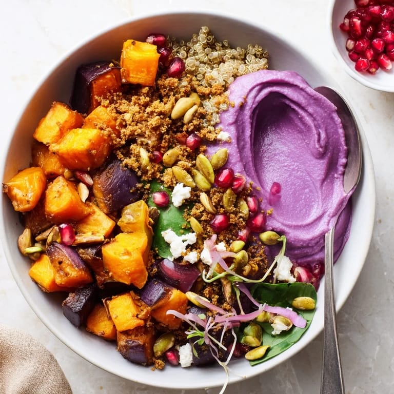 Nutritious Spiced Winter Bowls featuring vibrant winter vegetables and fresh toppings.