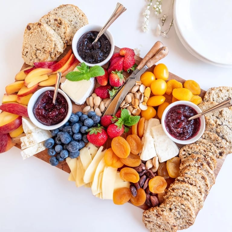 Beautifully arranged jam-infused brunch board perfect for gatherings and relaxed mornings.