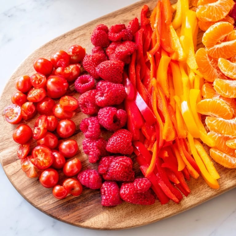 Vibrant Rainbow Pride Spectrum recipe: a colorful grazing board overflowing with fresh, delicious ingredients.