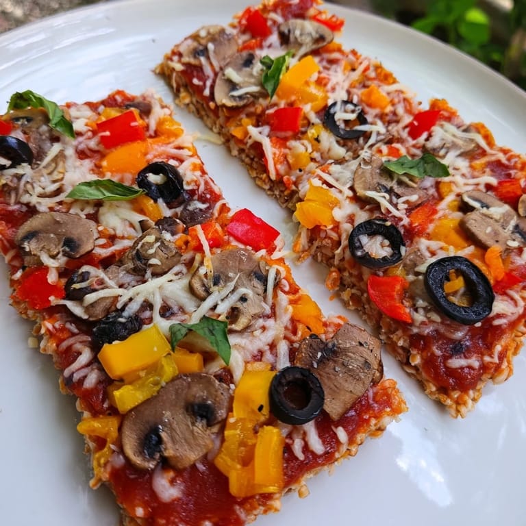 Delicious homemade Rice Cake Pizza Squares: a quick and easy gluten-free appetizer, perfectly cheesy.